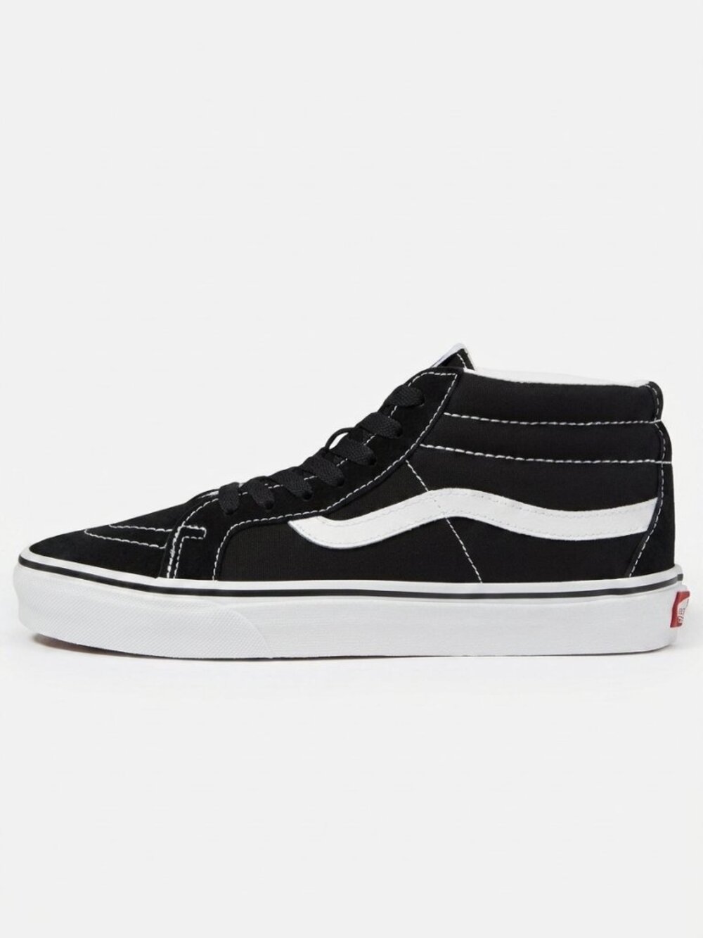 Vans SK8-Mid Reissue Women’s Size 7 Black White High Top Sneakers Classic Skate